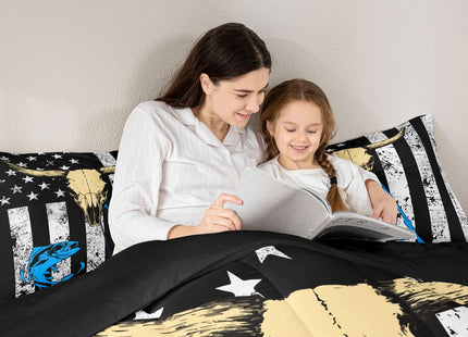 Erosebridal American Flag Bedding Sets Full, Hunting Fishing Comforter Set