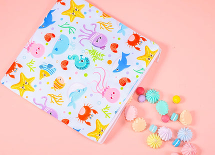 Paterr 4 Pcs Reusable Snack Bags for Kids, Washable Sandwich Bags,Starfish