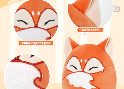 Glow Guards 8in Red Fox Plush Cute Fox Stuffed Animal Fox Plushies Pillow Soft Plushie Toy Birthday Gift for Kids Boys Girls