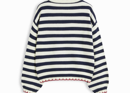 CIDER Lobster Graphic Pullover Sweater for Women Knit Trim Trendy Sweater