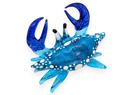 WitnyStore Beautiful Handmade Crab Blown Glass Figurine Animals Crystal Miniature Aquarium Sea Life Home Decor Collectible Gift