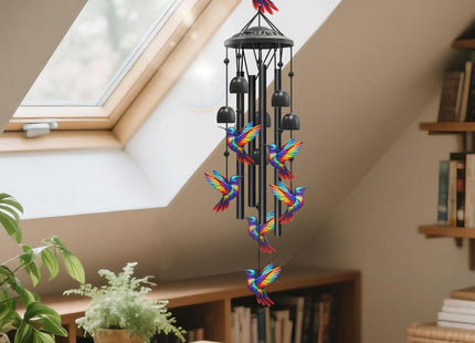 Hummingbird Wind Chimes for Outside,Metal Chime,Hummingbird Gifts for Women