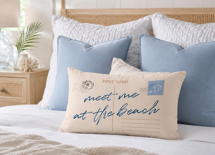 CalmVerve Coastal Pillow Cover 12x20, Beach House Decor，Coastal Room Decor,