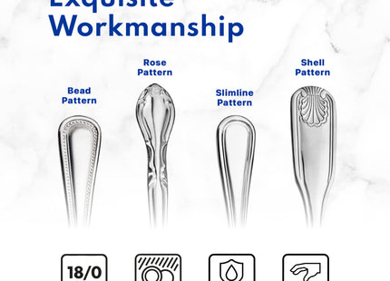 New Star Foodservice Slimline Pattern 18/0 Stainless Steel Oyster Fork, 5.4-Inch, Set of 12, Commercial Grade