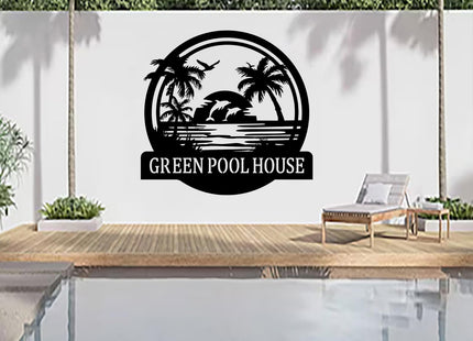 Custom Lake House Metal Wall Art