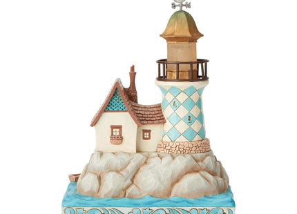 Enesco Jim Shore Heartwood Creek Coastal Lighted Lighthouse Figurine, 7.5"