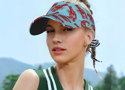 Gianlaima Lobster Funny Golf Sun Visor Hat for Women Men