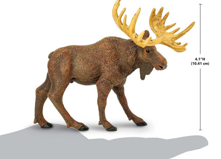 Safari Ltd. Moose Figurine - Realistic 5" Animal Figure - Educational Toy for Boys, Girls, and Kids Ages 1+