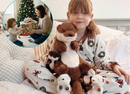 OUOZZZ 18.5" Otter Stuffed Animal 5-in-1 Otter Plush Toy for Girls Boys
