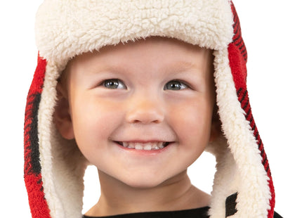 LazyOne Critter Cap Hat for Kids, Fun, Cold-Weather Kid Hats Moose Plaid, L