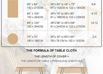 Arquiel Fall Tablecloth 55 x 70 Inch Rectangular, Forest Print