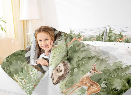 Erosebridal Giant Mountain Forest Toddler Comforter Set