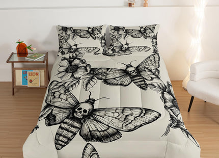 HOSIMA Striped Bass Big Fish Eat Small Fish Pattern Hunting and Fishing Bedding Set Queen Size for Boys Room Decor,Big Pike Fishing Comforter Set,Twin Bed in a Bag for Teens with 2 Pillowcases.