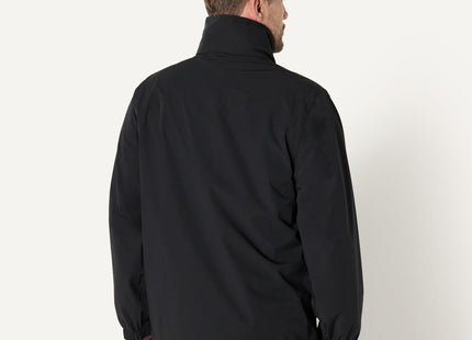 Amazon Essentials Men's Waterproof Packable Rain Jacket, Black, Small