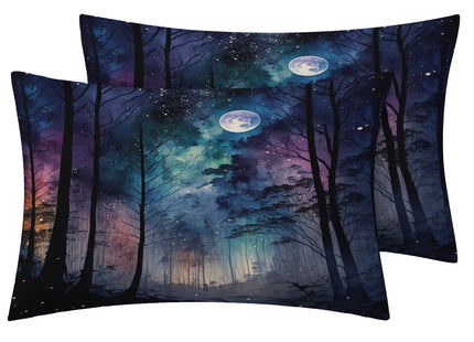 zcwl Fantasy Forest Duvet Cover Twin Size | Mystical Woodland Bedding Set | 2 Piece | Soft Microfiber Patterned Comforter Cover with Zipper Ties & 1 Pillowcase | Fantasy Bedroom & Room Decor