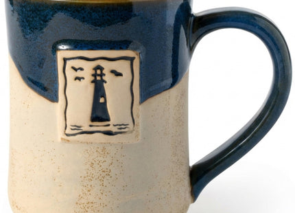 Cape Shore 16oz Hand-Crafted Stamped Potter's Mug, Multiple Styles Available (Lighthouse)