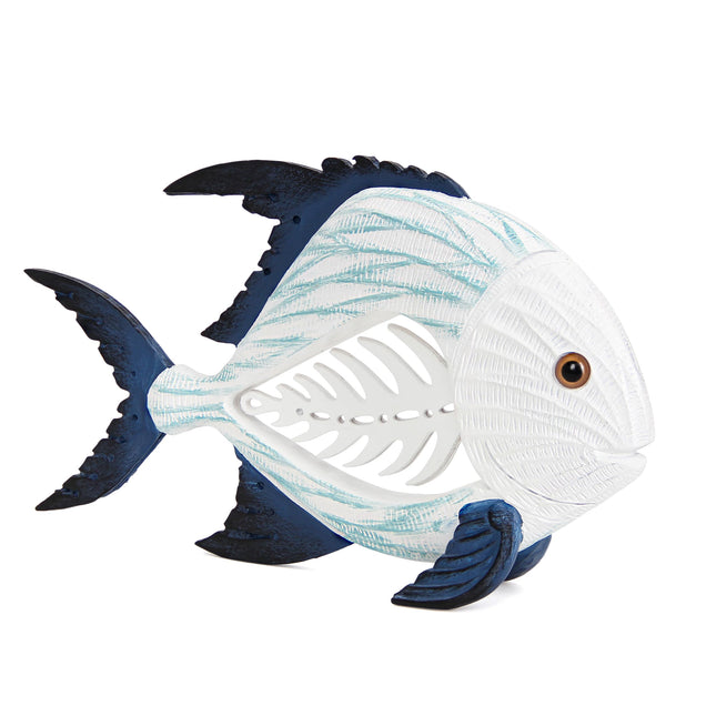 Coastal Fish Figurine Home Decor,Nautical Beach Decor for Bathroom Shelf