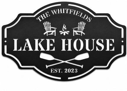 Custom Lake House Welcome Sign,Personalized Metal Lake House Signs,Lake House Decor,Personalized Metal Sign,Custom Outdoor Decor