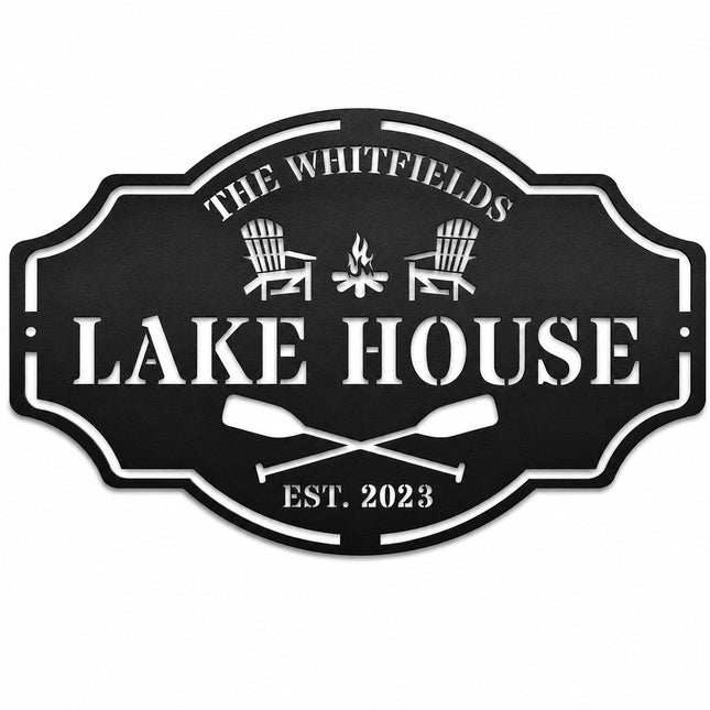 Custom Lake House Welcome Sign,Personalized Metal Lake House Signs,Lake House Decor,Personalized Metal Sign,Custom Outdoor Decor