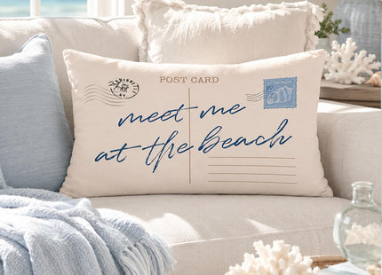 CalmVerve Coastal Pillow Cover 12x20, Beach House Decor，Coastal Room Decor,