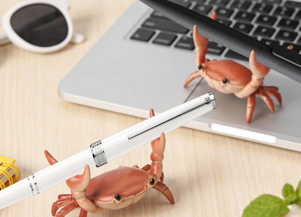 JRTAL 8 Pack Desk Crab Pen Holder, Creative Weightlifting Crab Pencil Stand Holder, Desk Organizers and Accessories, Cute Office Decor for Small Items at Home, School, Studio (Purple/Green/Blue/Red)