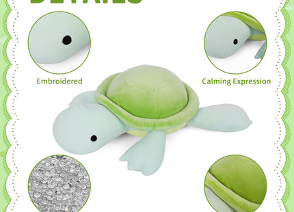 FLORVIV Weighted Turtle Stuffed Animals Weighted Sea Turtle Plush Toy 4.2lb