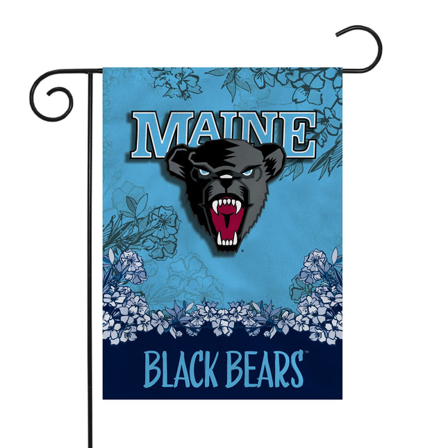 Rico Industries NCAA Maine Black Bears Primary 13" x 18" Double Sided Garden Flag