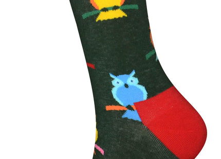 Mens Owl Socks Funny Owl Gifts Novelty Socks Slippers Pajamas for Men