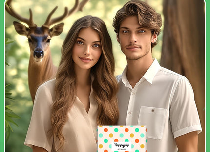 HAPPYPOP Funny Deer Socks for Women - Cute Deer Stuff Gifts for Men