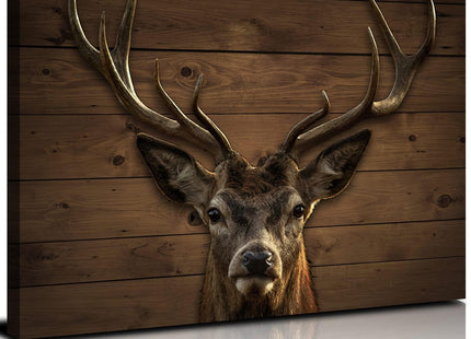 AIYISU Farmhouse Deer Pictures Wall Decor Rustic Fall Deer Wall Art 24x36