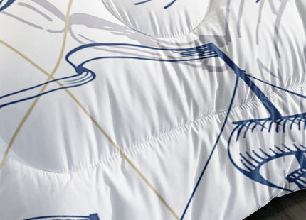 CVHOUSE Dolphin Comforter Set Full Size,Ocean Theme Bedding Set for Kids,Dolphin Nautical Sailing Quilt Set Ocean Duvet Set Ocean Decor 3 Pieces