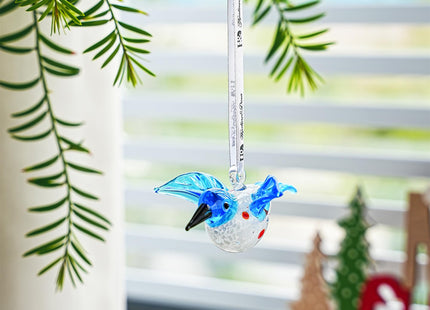 Blown Glass Hummingbird Ornament for Tree
