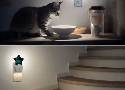 Losthll Green Octopus Night Light Plug-in Dusk to Dawn Smart Sensor White Led Nightlight for Bedroom Bathroom Kitchen Hallway Stairs Energy Efficient Decor Desk Lamp
