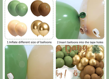 123pcs Woodland Baby Shower Decorations
