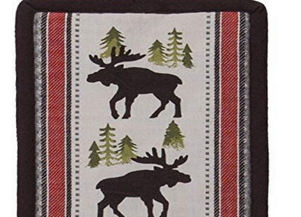 Kay Dee Designs R3302 Simple Living Moose Printed Woven Potholder