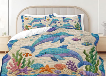 Sleepwish Dolphin Ocean Comforter Playful Comforter Set Twin