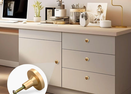 Msyxl 4 Pack Antler Deer Cabinet Knobs Round 1-1/4 Inch (32 mm) Dresser Drawer Pulls Kitchen Cabinet Hardware Handles Knobs for Dresser Kitchen Drawer