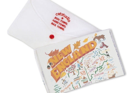 Catstudio New England Dish Towel, Travel Souvenir Kitchen & Tea Towel