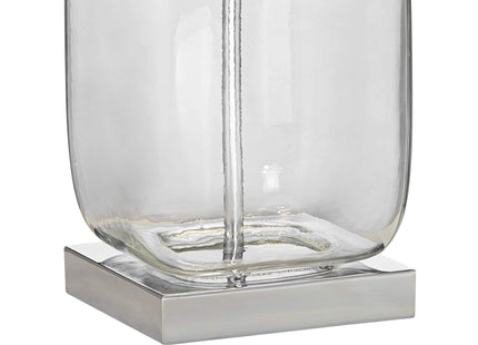 Murex 21 3/4" High Table Lamps Set of 2 Square Clear Glass Shells Coastal