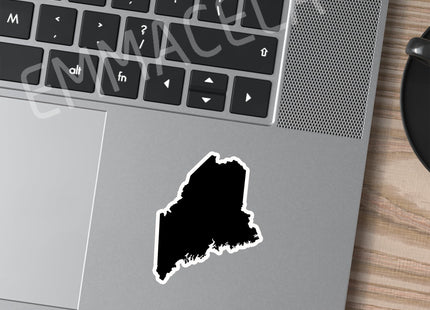 (3PCS) Maine State Map Stickers, US State Stickers - Waterproof Vinyl Decals for Tumblers, Water Bottles, Laptops, Books, Scrapbooks, Great for Maine Lovers 3 x 2.4 Inch