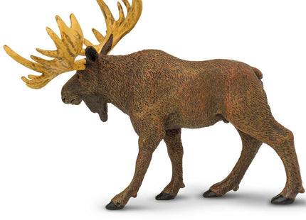 Safari Ltd. Moose Figurine - Realistic 5" Animal Figure - Educational Toy for Boys, Girls, and Kids Ages 1+