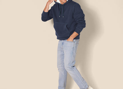 Amazon Essentials Men's Regular Fit Sherpa-Lined Pullover Hoodie, Navy, Large