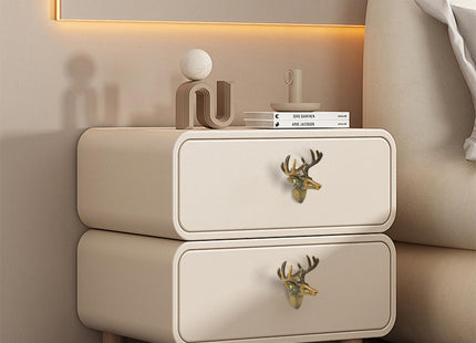 SGYUNQ Deer Cabinet Knobs, Animal Drawer Knobs for Dresser Drawers, Cabinet Knob Pulls for Wardrobe Cupboard Home Kitchen Decorative, 4PCS