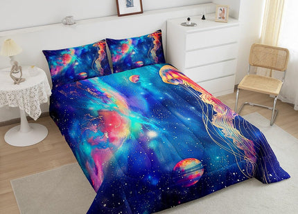 Feelyou Jellyfish Ocean Sea Comforter Set Twin Size Boys Bedding