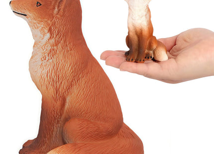 Gemini&Genius Red Fox Toy North American Red Fox Toy Figure for Kids