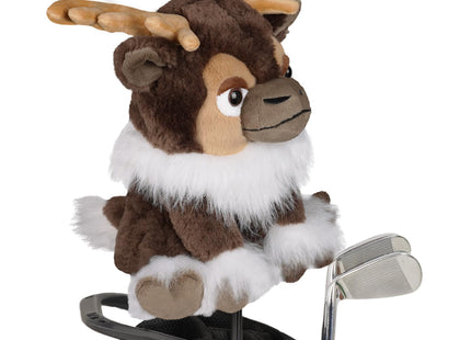 Driver Headcover Funny Golf Headcover Animal Golf Club Head Covers Alces Moose Design Black Plush Golfing Gifts for Men Women Golfer Fits up to 460CC Driver Head