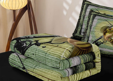 Feelyou Fishing Hunting Pike Comforter Set Full Size Girls Boys