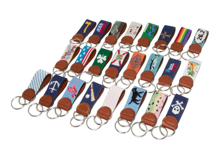 Huck Venture Lobster Needlepoint Key Fob & Keychain (Lobster)