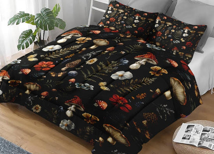 Pamnest King Comforter Set, 3 Pieces Mushroom Woodland Bedding, All Season