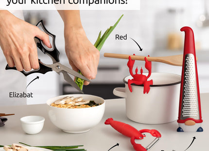 OTOTO Clawy Lobster Vegetable Peeler – Funny Potato Peeler, Ergonomic Veggie Peeler, Sharp Stainless Steel Blade, Peelers for Kitchen, Cute Kitchen Gadgets